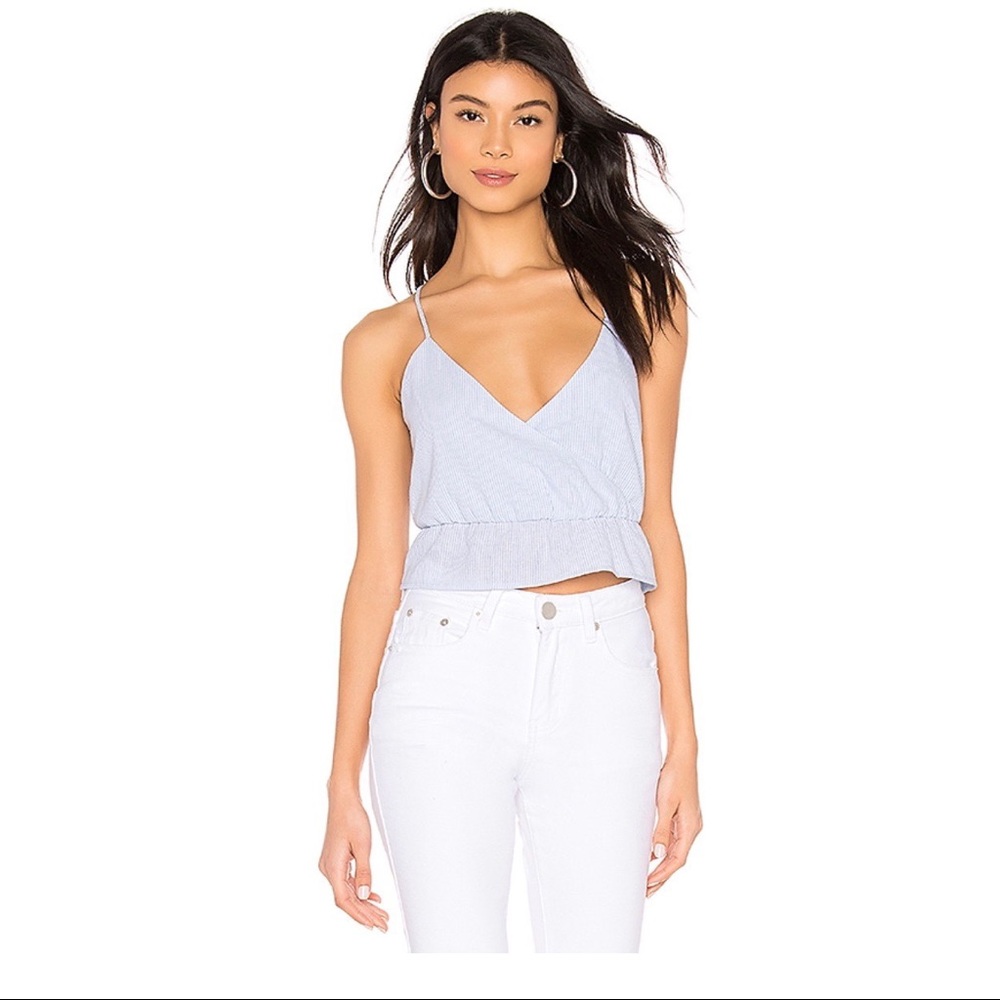 Super Down Blue Stripe Camisole Size XXS